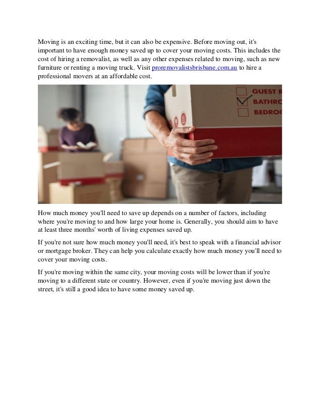 How much money should you have before moving out