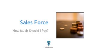 Sales Force
How Much Should I Pay?
odeela.com
 