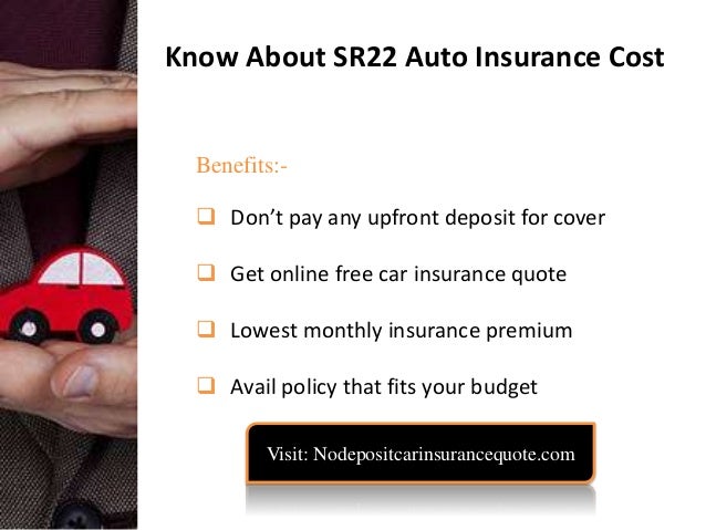 Average Cost Of Sr22 Insurance In Texas How much sr22 auto insurance costs