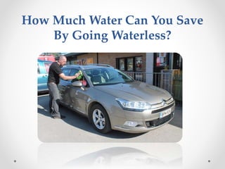 How Much Water Can You Save
By Going Waterless?
 