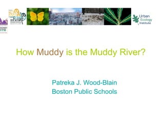 How Muddy is the Muddy River?


        Patreka J. Wood-Blain
        Boston Public Schools
 