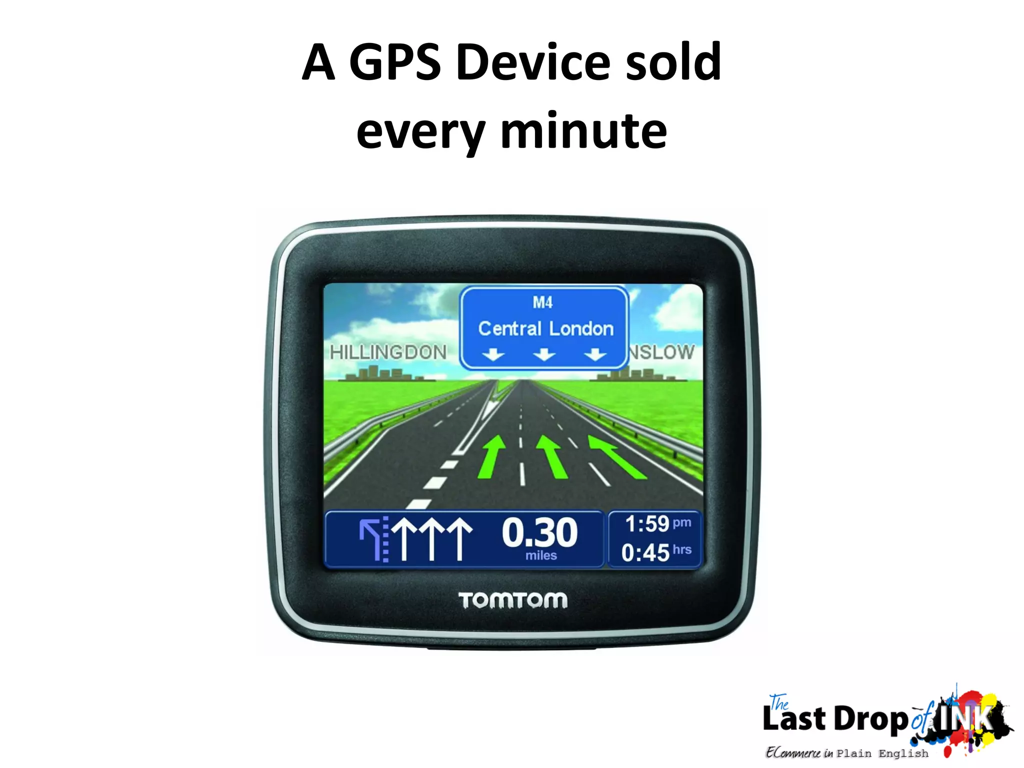 A GPS Device sold
  every minute
 