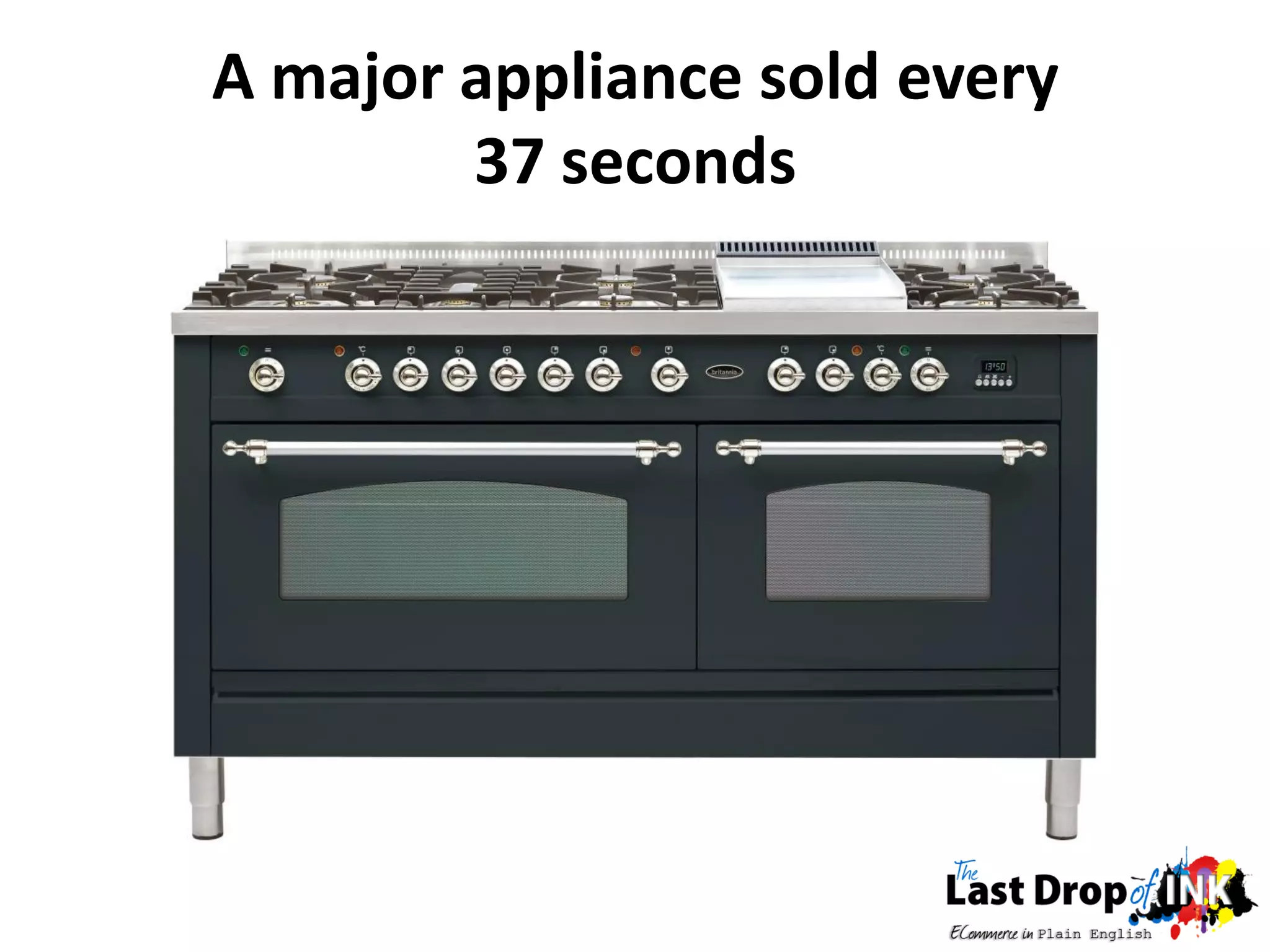 A major appliance sold every
        37 seconds
 