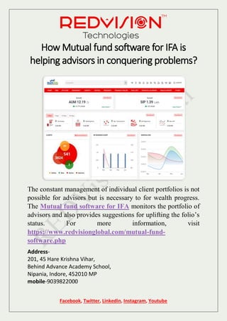 How Mutual fund software for IFA is helping advisors in conquering ...