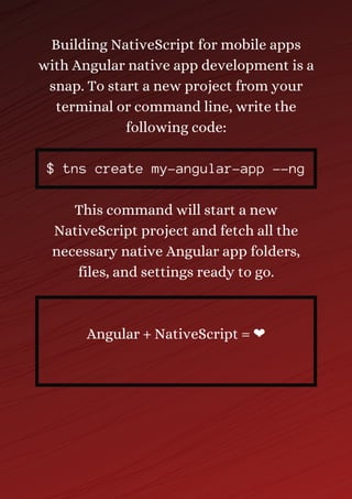 How native script angular helps to build truly native mobile applications