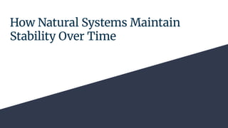 How Natural Systems Maintain Stability Over Time | PDF