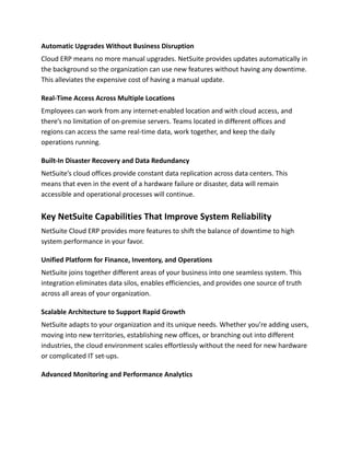 How NetSuite Cloud ERP Helps Businesses Overcome Legacy System Downtime ...