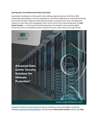Next-Gen Data Center Security in Saudi Arabia's Digital Economy | PDF