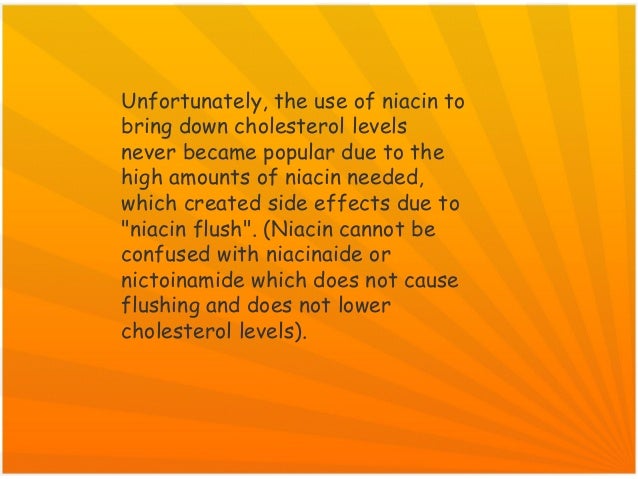 How Niacin lowers cholesterol