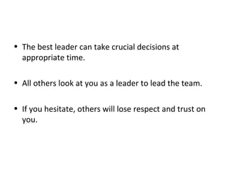 How not to be a shit as a leader- 10 things to avoid | PPT