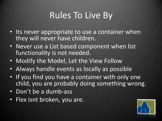 How Not To Code Flex Applications