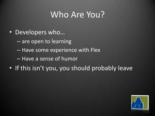 How Not To Code Flex Applications