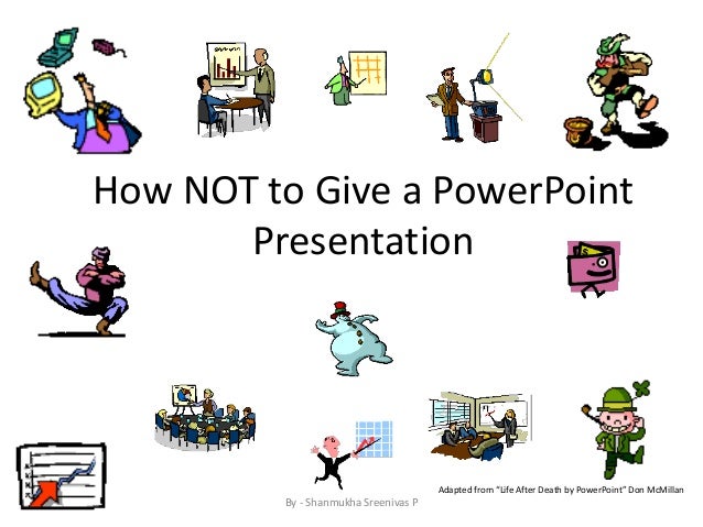 how not to give a presentation