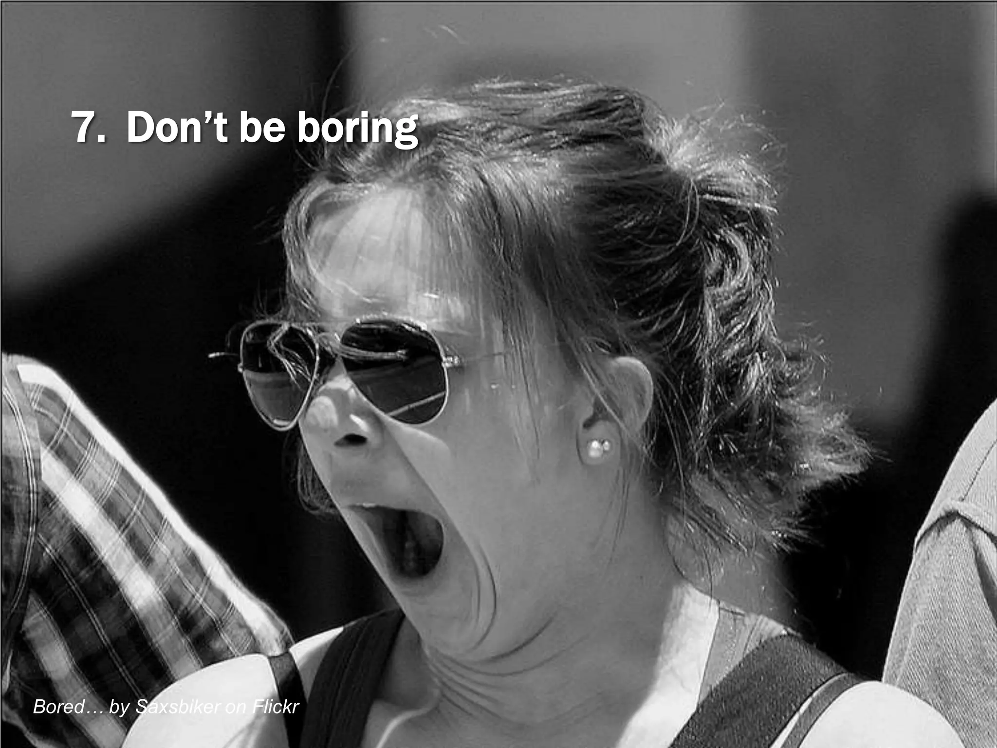 ten ways to avoid SUCKING
     at social media…
 