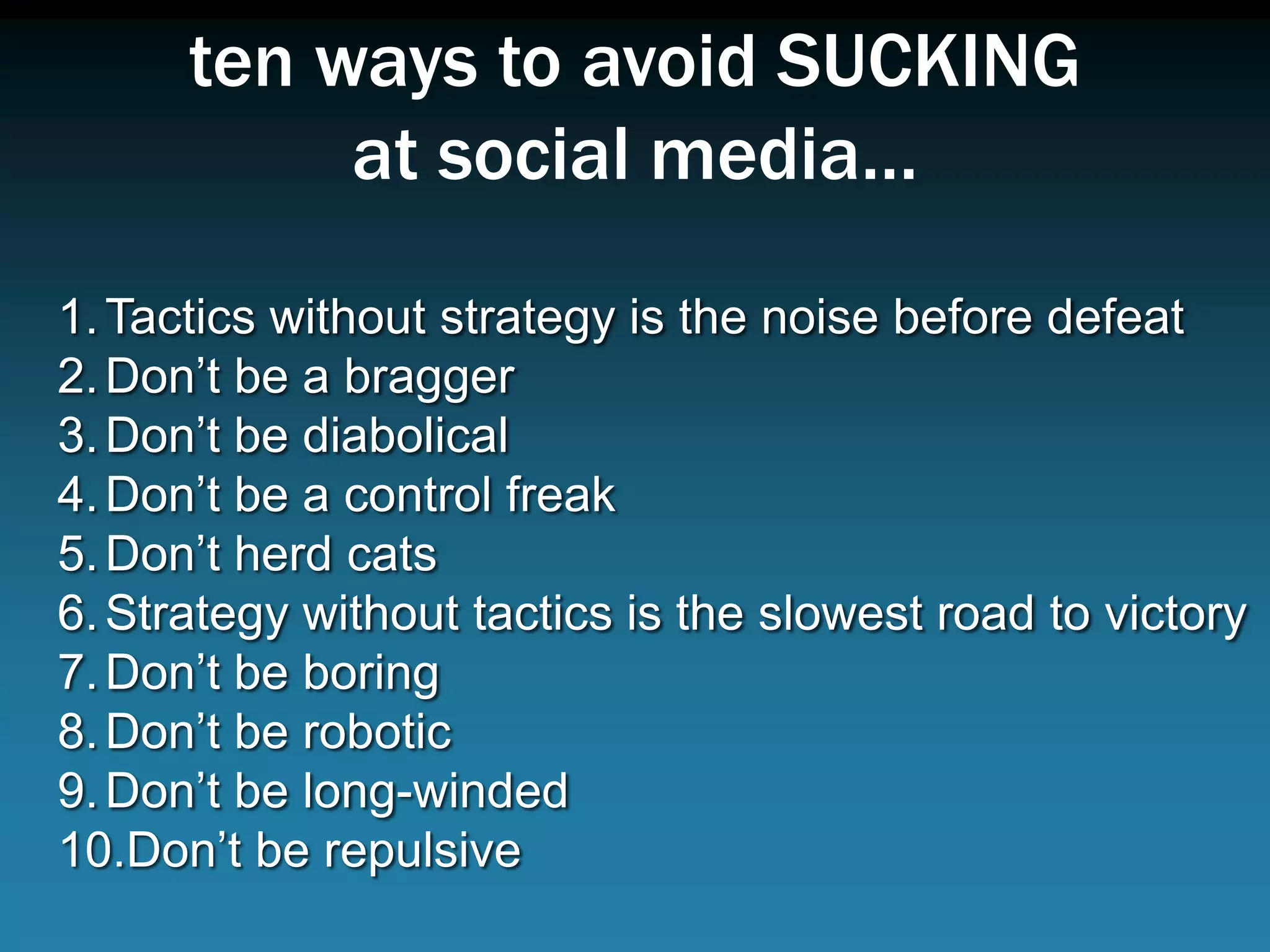 Nobody cares about your products.
They only care about their own problems.
          Stop talking about yourself and
   start helping them fix their problems.
 