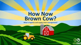 What is logistics and supply chain management?
How Now
Brown Cow?
 