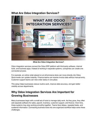 Complete Guide to Odoo Integration Services for Businesses | PDF