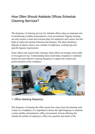 How Often Should Adelaide Offices Schedule Cleaning Services.docx