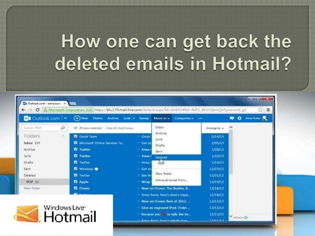 how to get back deleted emails