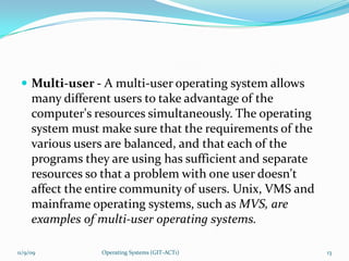 How Operating System Works | PPTX