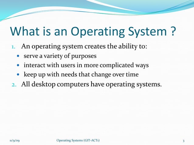 How Operating System Works | PPTX
