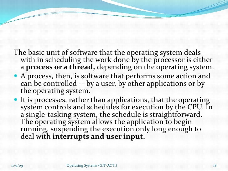 How Operating System Works