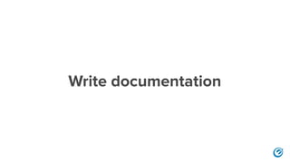 Write documentation
 