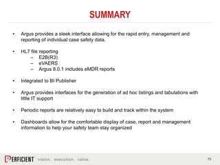 How Oracle Argus Safety 8.x Supports Product Safety Needs | PDF