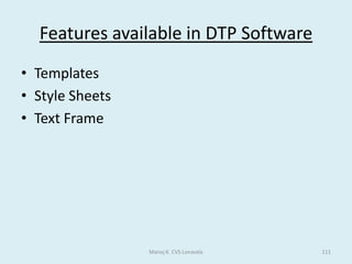 OPERATIONS ON FILESSORTING	To sort a file is to put it into order. The order that is needed will usually be that of the key field (primary Key) – a field which contains a data item unique to that record. Sometimes another field is used to help in sorting out the records. For example, suppose a sports club wants to sort its file of members into alphabetical order of names. The surname field could be the primary key (the field used to sort out the file first) and then – because there might be people with the same surname – use the first name of the member as the secondary key, which would then put people with the same surname into alphabetical order of first name. Another way of describing this sort is to say that the file is sorted into first names within surnames.	It is better to have a field that is short (only a few characters long) or numeric, because sorting will be  quicker.MERGING	At times it may be necessary to join two files together. The two files are merged. For example, may be two sports clubs are joining to form a larger club. The two membership files will need to be merged in order to make a membership file that contains the details of the members from both clubs. But this can only happen if both the membership files have the same record structure: same field layout, same record key….Manoj K. CVS Lonavala61