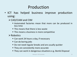 This will lead to increase profitsManoj K. CVS Lonavala7