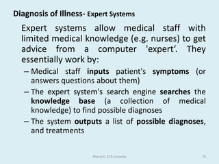 Operating systems	 An Operating System is the most important program that runs on a computer. Every general-purpose computer must have an operating system to run other programs. Operating systems perform basic tasks, such as recognizing input from the keyboard, sending output to the display screen, keeping track of files and directories on the disk, and controlling peripheral devices such as disk drives and printers.Manoj K. CVS Lonavala32