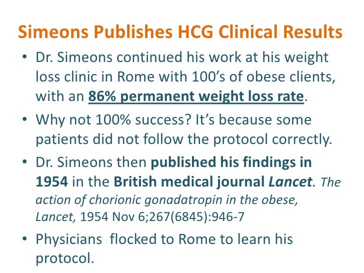 Dr Simeons Weight Loss Cure Protocol