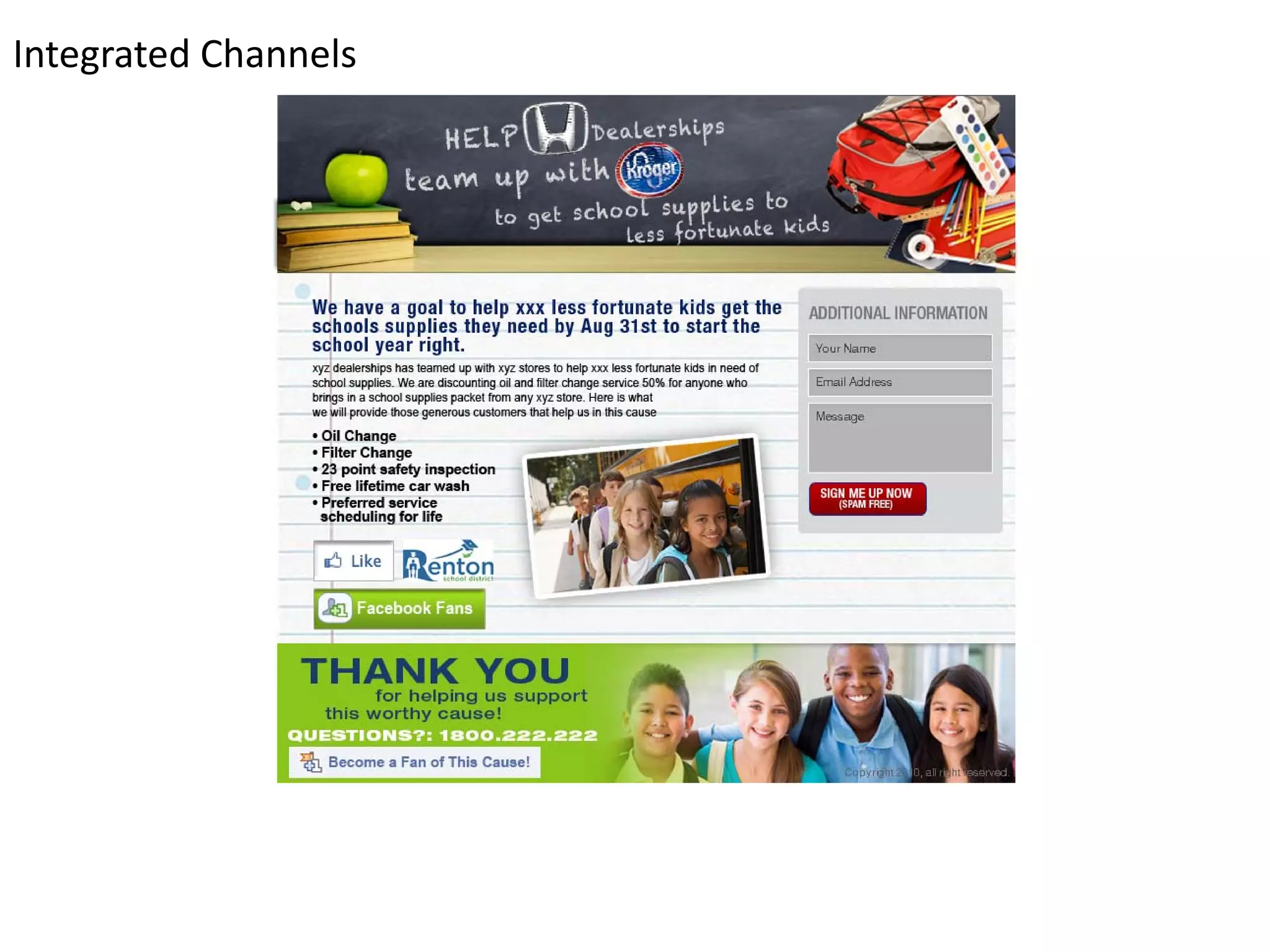 Integrated Channels
 