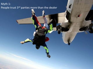Myth 1: 
People trust 3rd parties more than the dealer
 