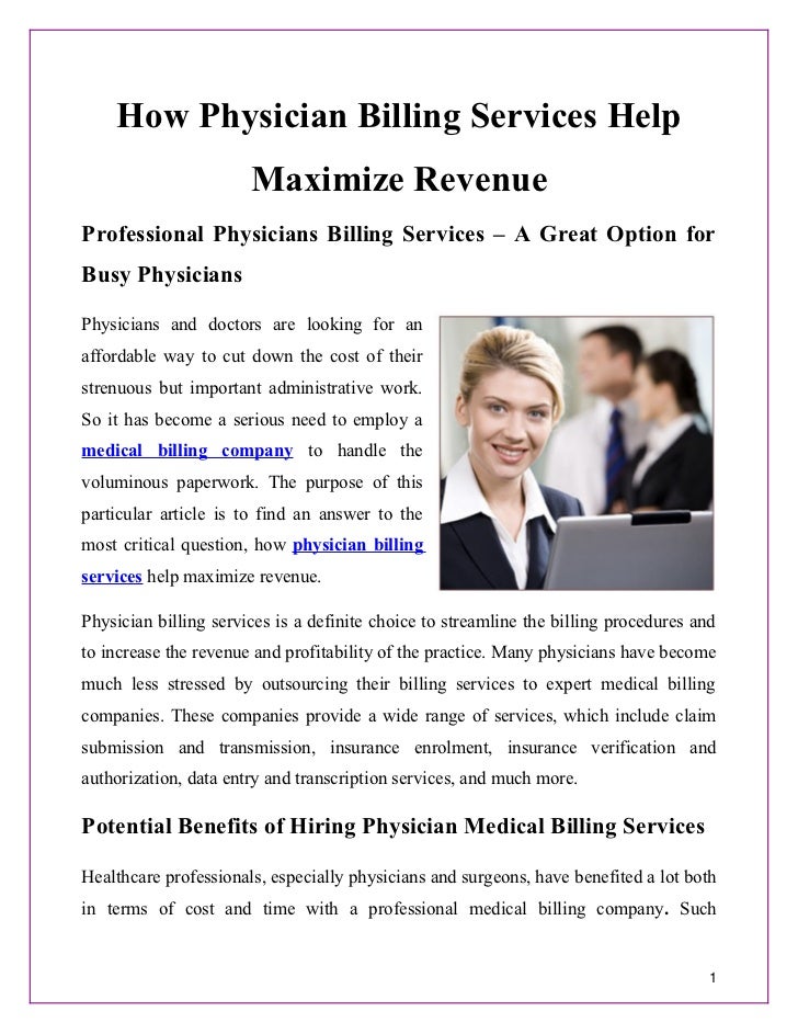 How Physician Billing Services Help Maximize Revenue