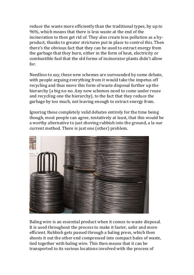 How plastic baling wire changed how we dispose of waste