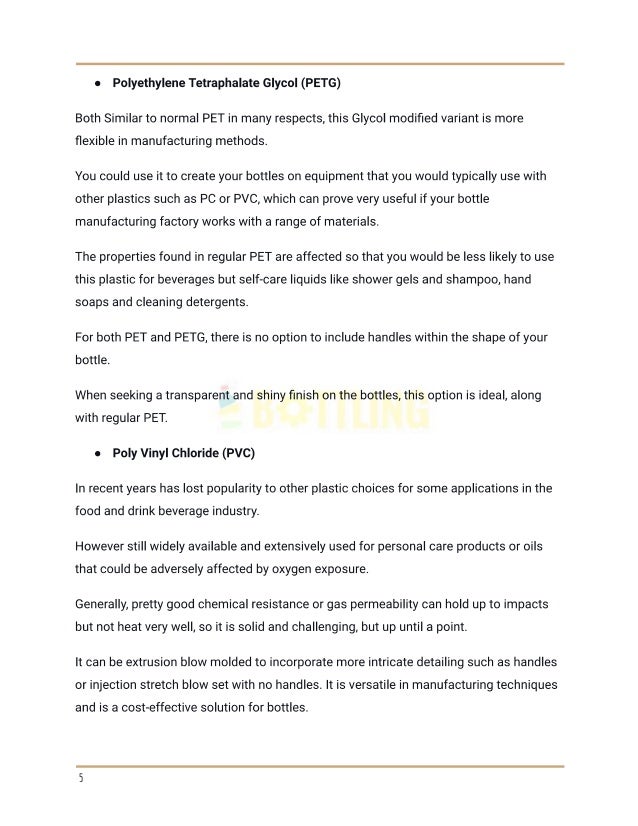 How plastic bottles are made