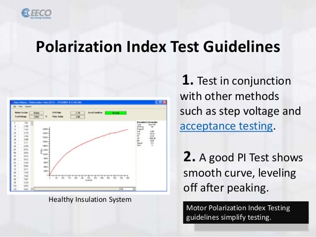 How polarization index testing extends motor life