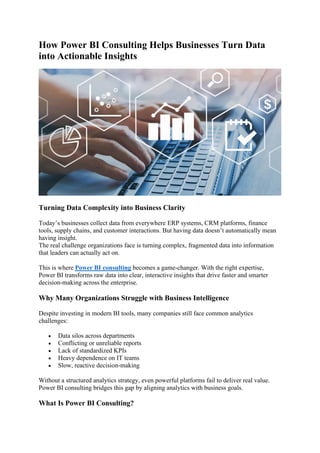 How Power BI Consulting Helps Businesses Turn Data into Actionable ...