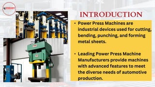 Press Machine Pdf How Power Press Machines Are Used in the Automotive Manufacturing ...