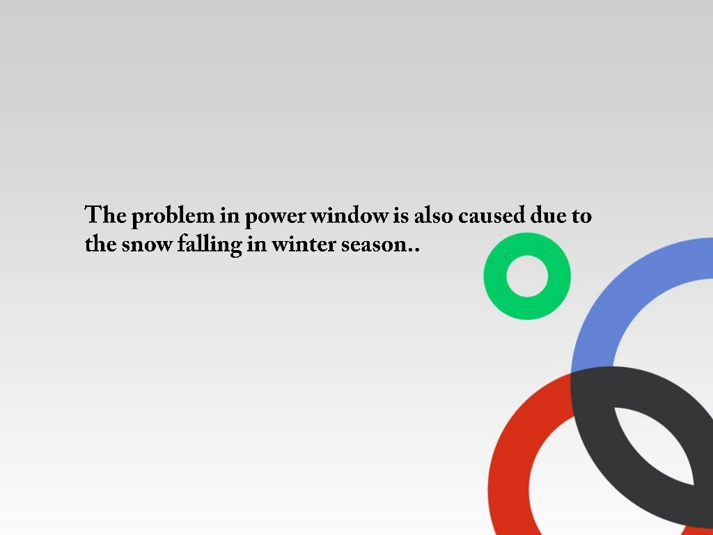 How Power Window Works