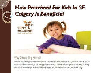 How Preschool For Kids In SEHow Preschool For Kids In SE
Calgary Is BeneficialCalgary Is Beneficial
 