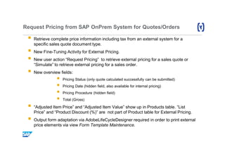 How pricing works in sap hybris cloud for customer | PDF