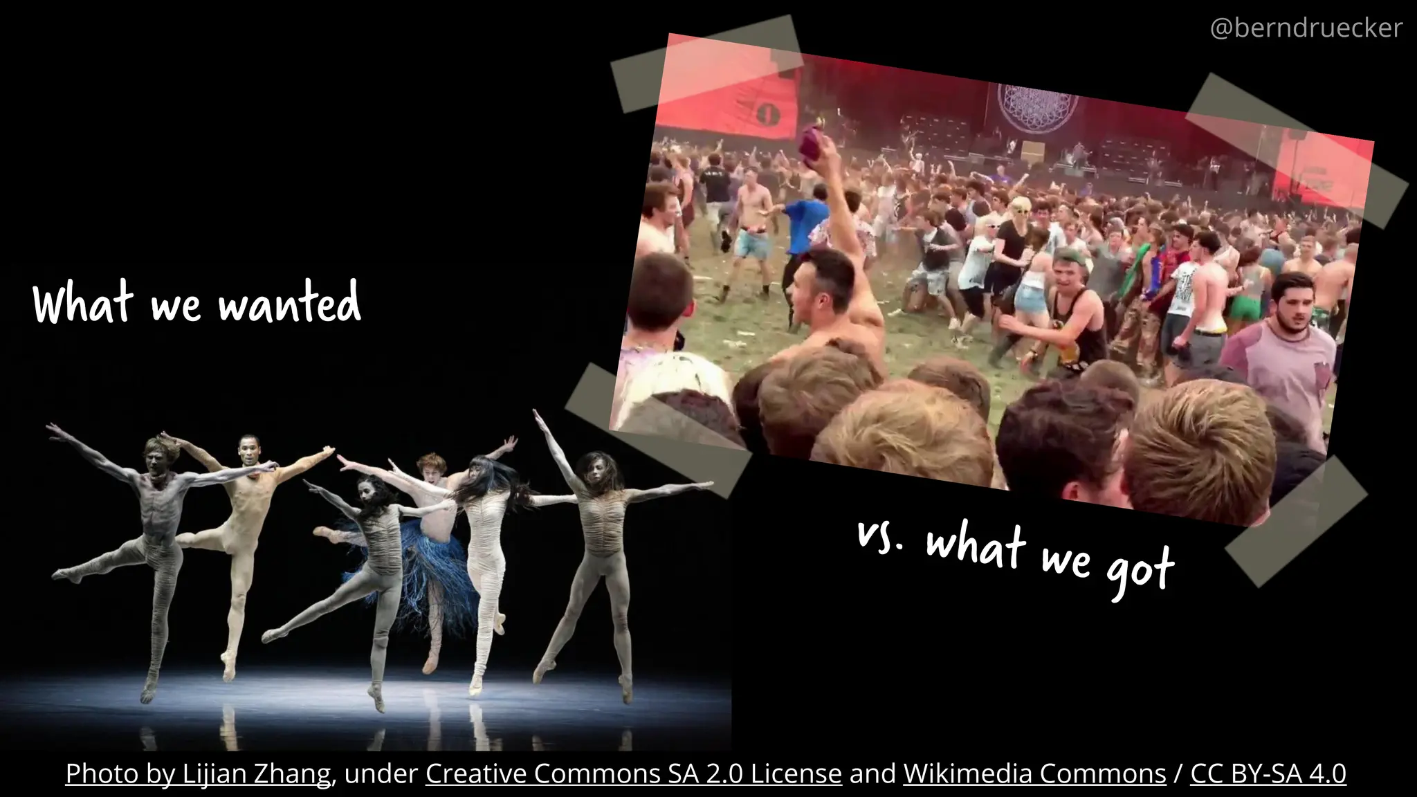 What we wanted
Photo by Lijian Zhang, under Creative Commons SA 2.0 License and Wikimedia Commons / CC BY-SA 4.0
@berndruecker
 