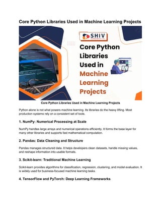 Python in Machine Learning: A Practical Guide | PDF