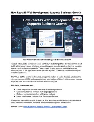 Step-by-Step ReactJS Development Process for Businesses | PDF