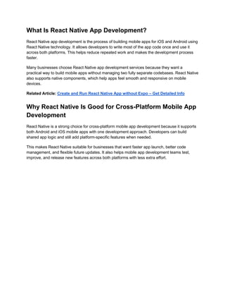 Essential Guide to React Native Cross-Platform Apps | PDF