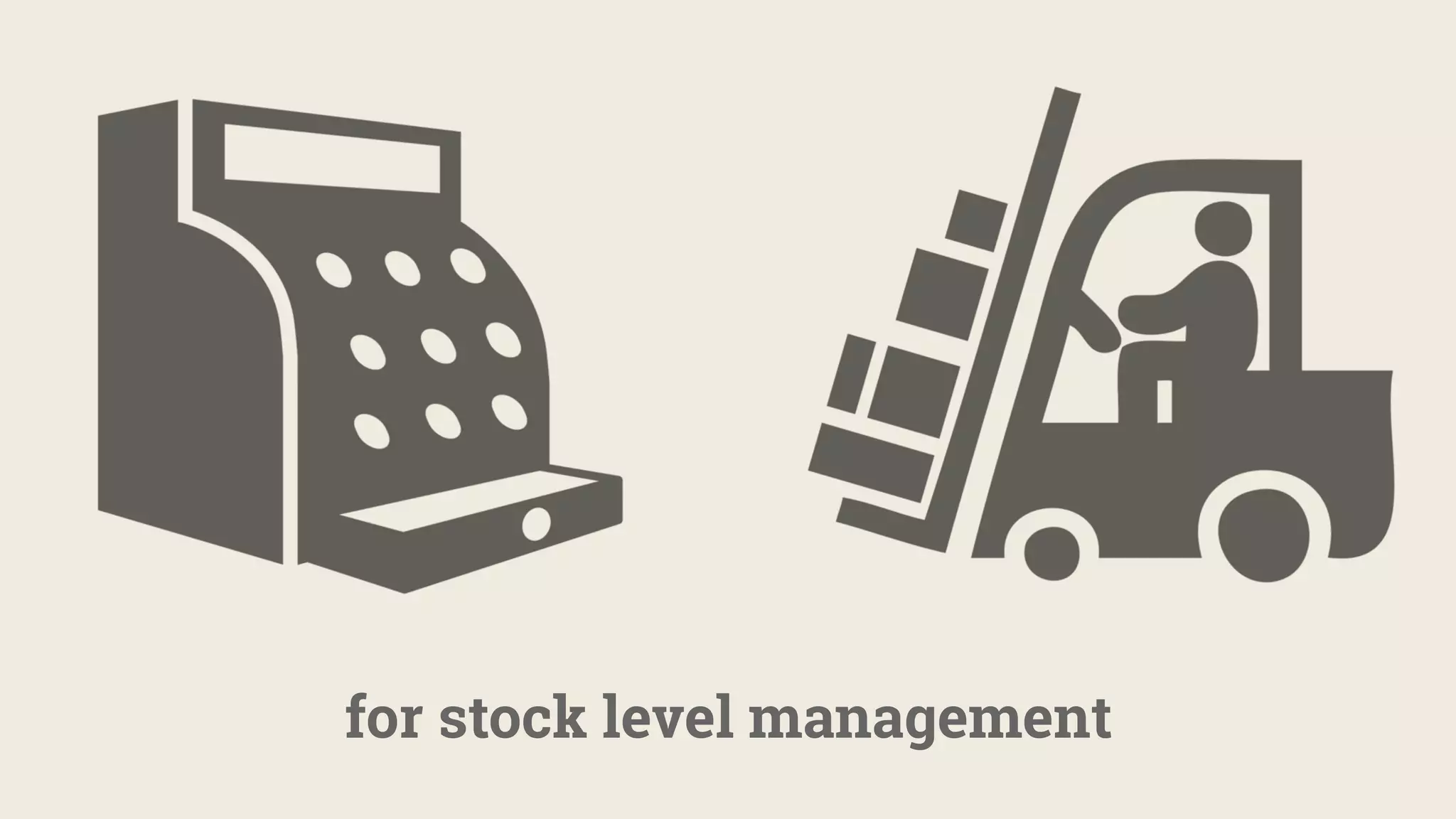 for stock level management
 
