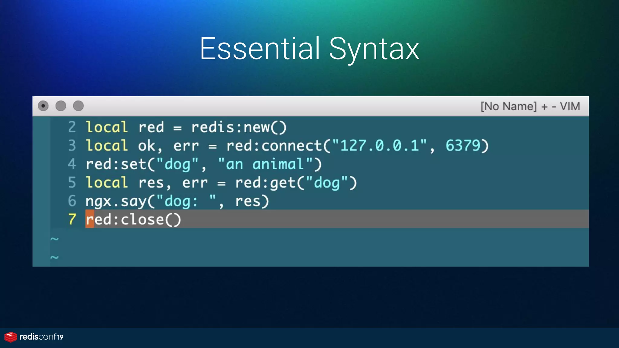 Essential Syntax
 