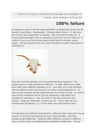 How reliable are animal experiments? Exposing failure rates from animal ...
